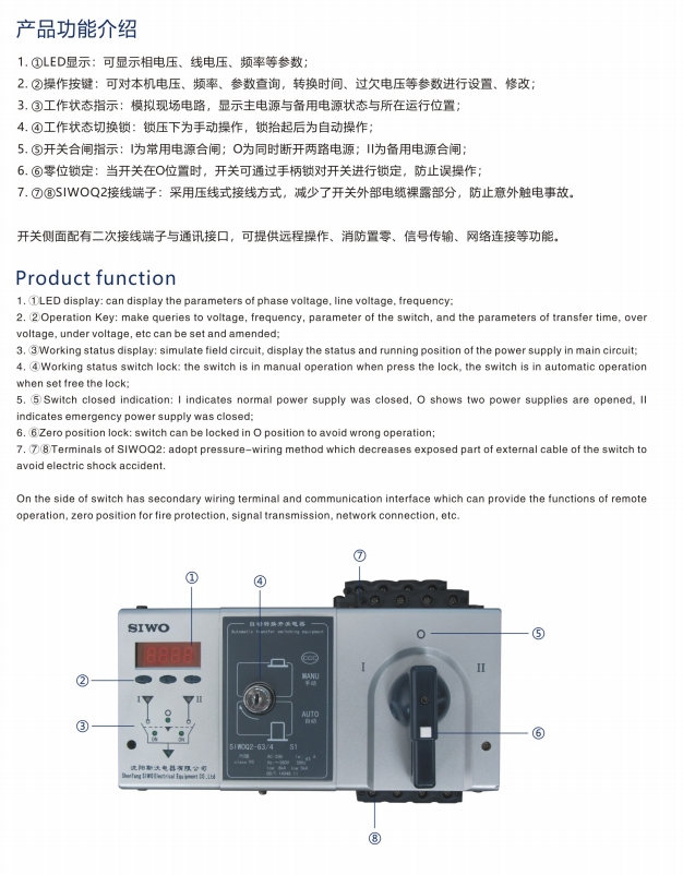 SIWOW3-1600N1/3P 200A桔子電器授權經銷多功能